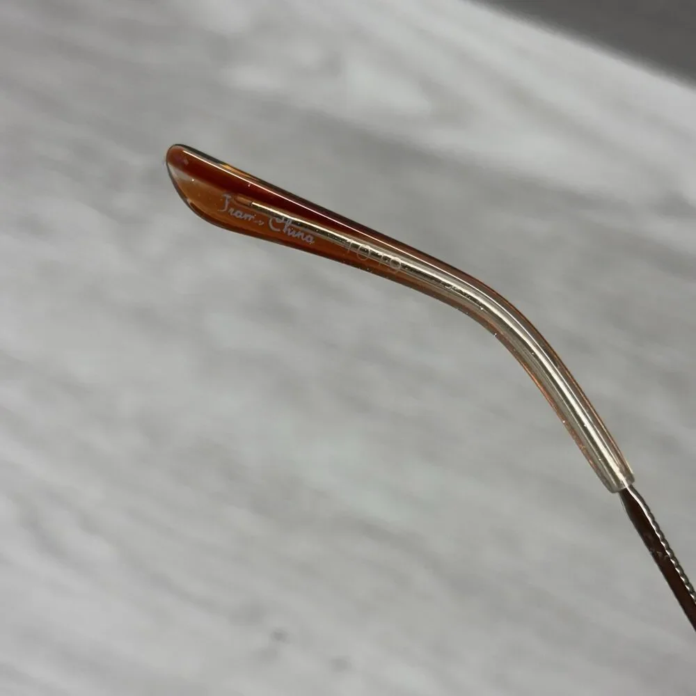 Sophia Loren Eyeglasses Frame M264 Zyloware 168 Rose Gold Metal Half Rim 49-17